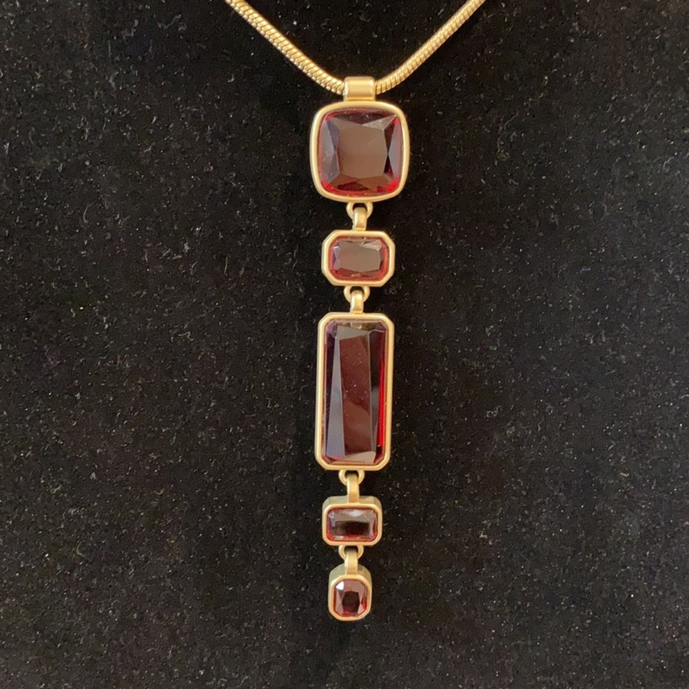 Chicos Briley Red Pendant Necklace - Picture 6 of 11